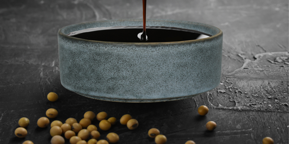 Asian bowl for spicy dip and sauce