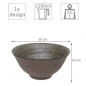 Preview: TDS, Bowl, Mino Yaki, Ø 20x10cm 1200ml, Item No. 14453
