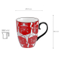 Preview: Rote Katze Kawaii Glückliche Katze (Lucky Cat) Tasse in Geschenkbox bei Tokyo Design Studio (Bild 3 von 3)