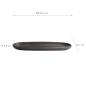 Preview: 40.5x12.7x3.5cm Yuzu Black Oval Plate at Tokyo Design Studio (picture 7 of 7)