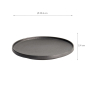 Preview: Ø 20.6x2.4cm Yuzu Black Round Plate with Rim  at Tokyo Design Studio (picture 7 of 7)