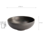 Preview: Ø 16x5.9cm 630ml Yuzu Black Round Bowl at Tokyo Design Studio (picture 6 of 6)