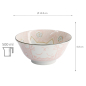 Preview: TDS, Tayo Bowl, Kawaii Cat Neko, Pink, Ø 14.8 x 6.8 cm 500ml - Item No. 2106