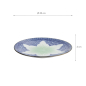 Preview: TDS, Plate, Lily Flower, Blue, Ø20x3 cm -Item No: 21152
