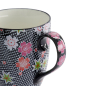 Preview: TDS, Kawaii Blume Tasse in Geschenkbox, Schwarz, 300ml, Ø 8,5x10,2cm , Item No.21175