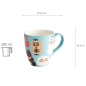 Preview: Ø 8.5x10.2cm 380ml  Kawaii Japan Mug W/Giftbox Blue Cat at Tokyo Design Studio (picture 5 of 5)