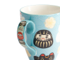 Preview: Ø 8.5x10.2cm 380ml  Kawaii Japan Mug W/Giftbox Blue Cat at Tokyo Design Studio (picture 4 of 5)