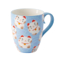 Preview: Wh/Bl Cat Kawaii  Lucky Cat Mug W/Giftbox at Tokyo Design Studio (picture 3 of 6)