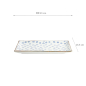 Preview: Japan Flower Mizu Eckiger Teller bei Tokyo Design Studio (Bild 6 von 6)