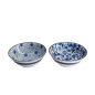Preview: TDS, Bowls Set, 2-piece set, Mixed Bowls Japan Flower, Ø 19 cm, Item No. 22528