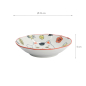 Preview: TDS, Pasta Plate, Kawaii Lucky Cat Neko, Red, Ø 21x 5 cm, Item No. 33013