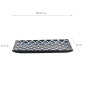 Preview: TDS, Sushi Platte, Cobalt Blue Mermaid Design, 22x13x2cm, Art.-Nr. 33168