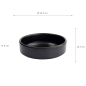 Preview: TDS, Runder Teller, Melamine Iwate Black, Ø 12,7x4cm, Art.-Nr. 33280