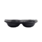 Preview: TDS, Saucenschale, Melamine Iwate Black, 2Stk, 19,2x9,4x3,6cm 110ml, Art.-Nr. 33288