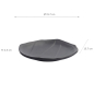 Preview: TDS, Runder Teller, Melamine Iwate Black, Ø 15,7x2,3cm, Art.-Nr. 33289