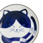 Preview: TDS, Runder Teller, Kawaii Cat Neko, Blau, Ø 16,7x2,8cm, Art.-Nr. 33494