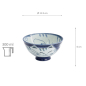Preview: TDS, Reis Schale, Kawaii Cat, Blau, Ø 11,5 x 6 cm 300ml , Art.-Nr. 33592