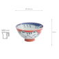 Preview: TDS, Rice Bowl, Kawaii Cat, Red, Ø 11.5x6cm 300ml, Item No. 33593
