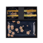 Preview: TDS, Sushi Set, Sakura, mit Chopsticks, 6-tlg., Navy, 22x13x2cm & 8,5x3,4cm, Art.-Nr. 33759
