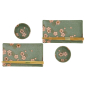 Preview: TDS, Sushi Set, Sakura, mit Chopsticks, 6-tlg., Grün, 22x13x2cm & 8,5x3,4cm, Art.-Nr. 33761