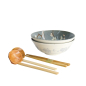 Preview: TDS, Ramen Bowl Giftset, Fujisakura, 6-piece set, Grey, Ø 21x7.8cm 1000ml, Item No. 33784