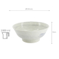 Preview: TDS, Ramen Schale, Hayase White, Ø 21,5x9cm, 1300ml, Art.-Nr. 33841