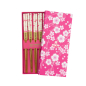 Preview: TDS, Chopstick Set, Pink Blossom, 5 pair, Item No. 33861
