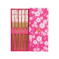 Preview: TDS, Chopstick Set, Pink Blossom, 5 pair, Item No. 33861