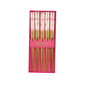 Preview: TDS, Chopstick Set, Pink Blossom, 5 pair, Item No. 33861