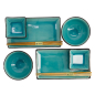 Preview: TDS, Sushi Set, Glassy Turquoise, 8-piece set, Item No. 8154
