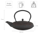 Preview: different colours teeblume Cast Iron Teapot Laoshan,1.25 ltr.,with strainer at Tokyo Design Studio (picture 5 of 5)