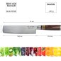 Preview: Nakiri Messer mit 3 Acrylringen (Gemüsemesser) bei Tokyo Design Studio (Bild 7 von 7)