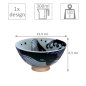 Preview: TDS, Bowl, Kawaii Ohira Whale, Ø12.5x6.5 cm, Item No. 16910