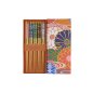 Preview: Orangene Blume 5 Paar Essstäbchen bei Tokyo Design Studio (Bild 2 von 5)