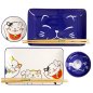 Preview: 4 w/Chopsticks Kawaii Lucky Cat Sushi Plate Giftset at Tokyo Design Studio (picture 2 of 6)