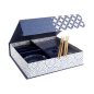 Preview: TDS, Sushi Set, Kotobuki, w/Chopsticks, Tokusa, 4-piece set, 20.5x13.2x2.2cm & 9.3x3.2cm (120ml), Item No. 22045