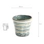 Preview: TDS, Teebecher, Grün/Beige Stripe, Ø 9 x 9 cm 300 ml, Art.-Nr. 22085