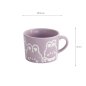 Preview: TDS, Tasse, Kawaii Rabbit, Lila, Ø 8 x 6 cm - Art Nr. 33393