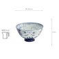 Preview: TDS, Rice Bowl, Kawaii Origami Crane, Ø 11.5x6cm 300ml, Item No. 33590