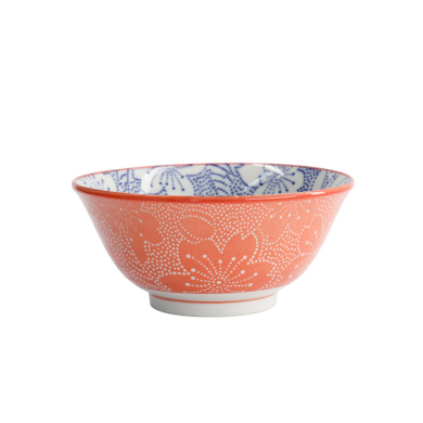 TDS, Tayo-Schale, Mixed Bowls Sakura, Blau/Rot, Ø 14,8x6,8cm 500ml - Art Nr. 15463