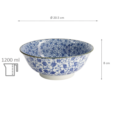 Hana Blue Mixed Bowls Ramen-Schale bei Tokyo Design Studio (Bild 6 von 6)