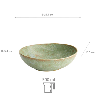 TDS, Bowl, Vert Sauge, Ø 17 x 15,3 cm, Item No. 16775