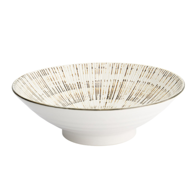 TDS, Noodle Bowl, Mixed Bowls Sabi Kobiki, White, Ø 24.5x7.5cm - Item No. 17029