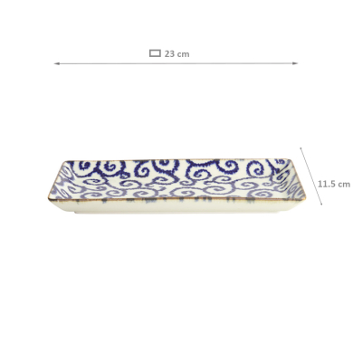 TDS, Sushi Platte, Ten Karakusa, 23 x 11,5 cm, Art.-Nr. 18902