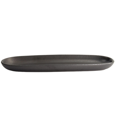 40.5x12.7x3.5cm Yuzu Black Oval Plate at Tokyo Design Studio (picture 2 of 7)