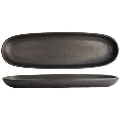 40.5x12.7x3.5cm Yuzu Black Oval Plate at Tokyo Design Studio (picture 1 of 7)