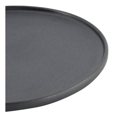 Ø 20.6x2.4cm Yuzu Black Round Plate with Rim  at Tokyo Design Studio (picture 6 of 7)
