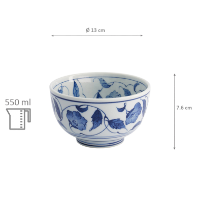 TDS, Schale, Mixed Bowls, Yuzu Hana , Ø 13x7,6cm 550ml- Art. Nr. 20924