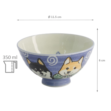 Kawaii Shiba-Dog Reis-Schale bei Tokyo Design Studio (Bild 5 von 5)