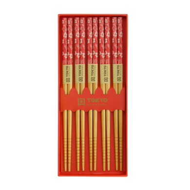 Red Flower 5 Paar Essstäbchen bei Tokyo Design Studio (Bild 4 von 4)